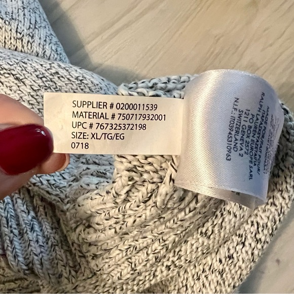 RALPH LAUREN MEN'S 1/4 ZIP PULLOVER SWEATER Size XL - Picture 11 of 13